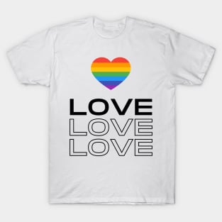 Rainbow pride love winds LGBTQ ally T-Shirt